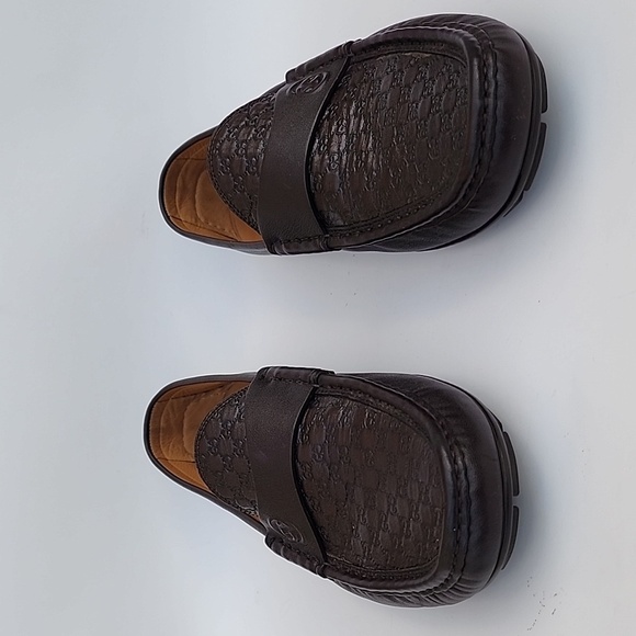 Men’s Brown Micro Guccissima Loafers with box and dust bag Size 11 - Picture 2 of 12